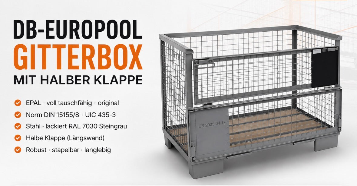 Robuste Gitterbox für Lager -Produktion-Logistik